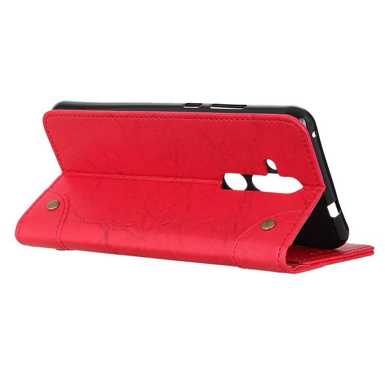 Copper Buckle Retro Crazy Horse Texture Horizontal Flip Leather Case for Nokia X71, with Holder & Card Slots & Wallet