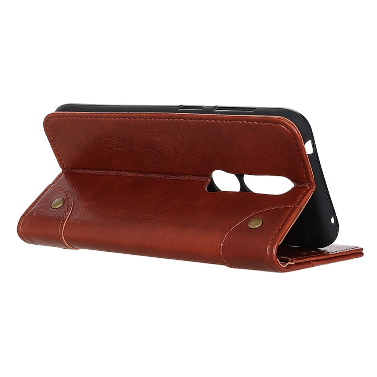 Copper Buckle Nappa Texture Horizontal Flip Leather Case for Nokia 4.2, with Holder & Card Slots & Wallet