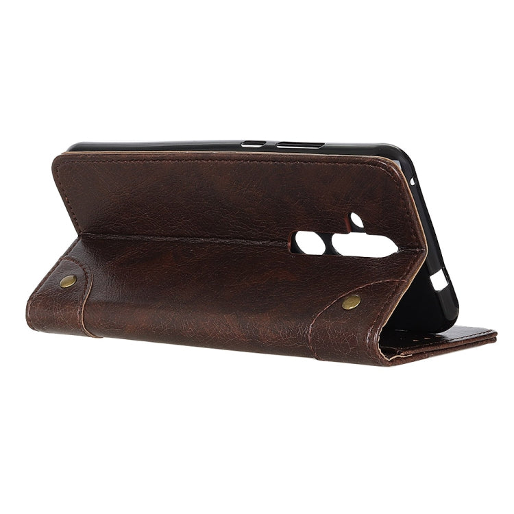 Copper Buckle Nappa Texture Horizontal Flip Leather Case for Nokia X71, with Holder & Card Slots & Wallet