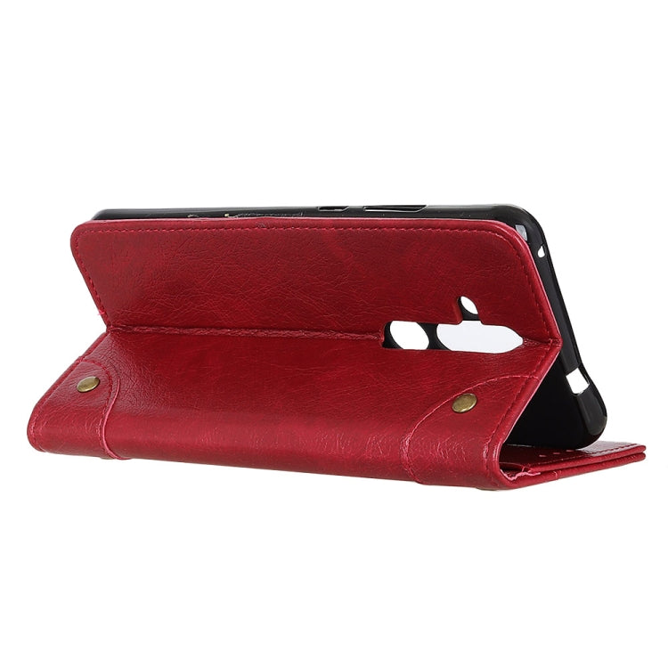 Copper Buckle Nappa Texture Horizontal Flip Leather Case for Nokia X71, with Holder & Card Slots & Wallet