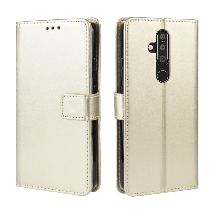 Crazy Horse Texture Horizontal Flip Leather Case for Nokia X71 (8.1 Plus), with Holder & Card Slots & Wallet