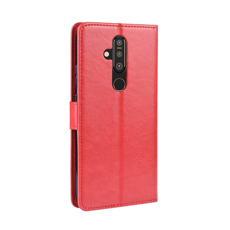 Crazy Horse Texture Horizontal Flip Leather Case for Nokia X71 (8.1 Plus), with Holder & Card Slots & Wallet