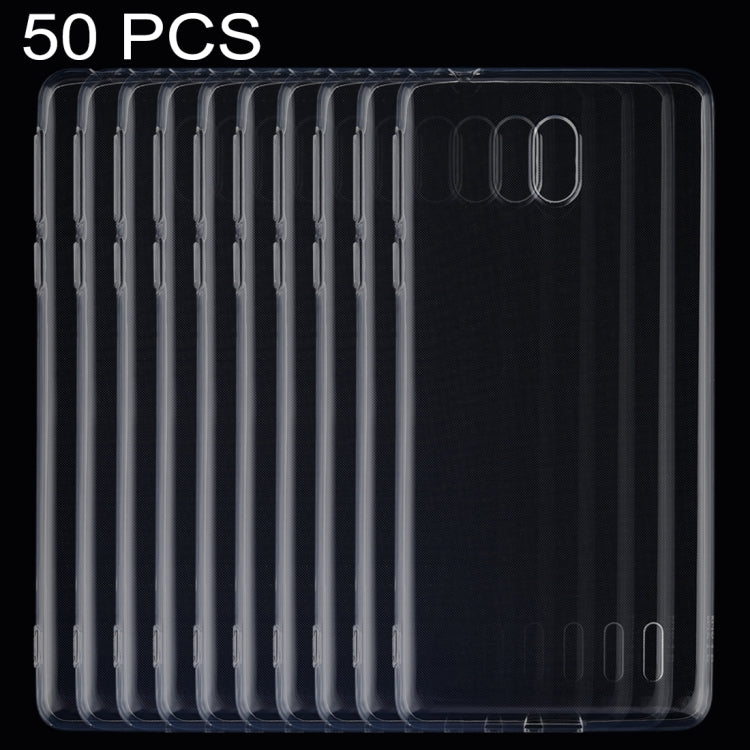 50 PCS 0.75mm Ultrathin Transparent TPU Soft Protective Case for Nokia 1 Plus