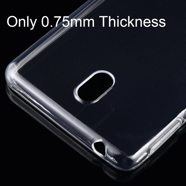 50 PCS 0.75mm Ultrathin Transparent TPU Soft Protective Case for Nokia 1 Plus
