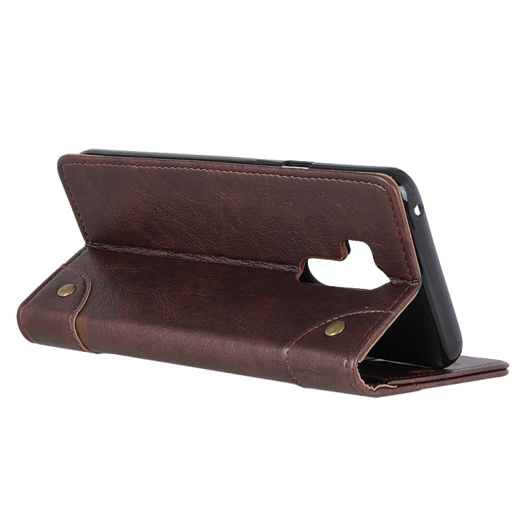 Copper Buckle Nappa Texture Horizontal Flip Leather Case for Nokia 8.1 / X7, with Holder & Card Slots & Wallet