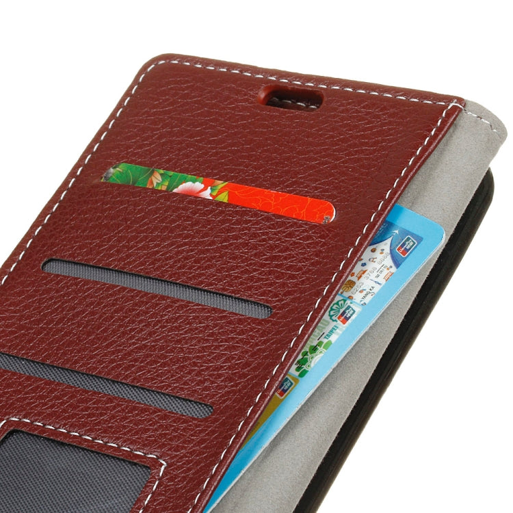 Litchi Texture Horizontal Flip Leather Case for Nokia 8.1 / X7, with Holder & Card Slots & Photo Frame