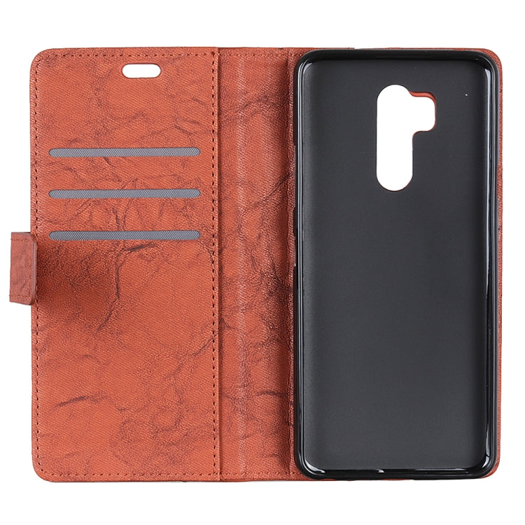 Copper Buckle Retro Crazy Horse Texture Horizontal Flip Leather Case for Nokia 8.1 / X7, with Holder & Card Slots & Wallet