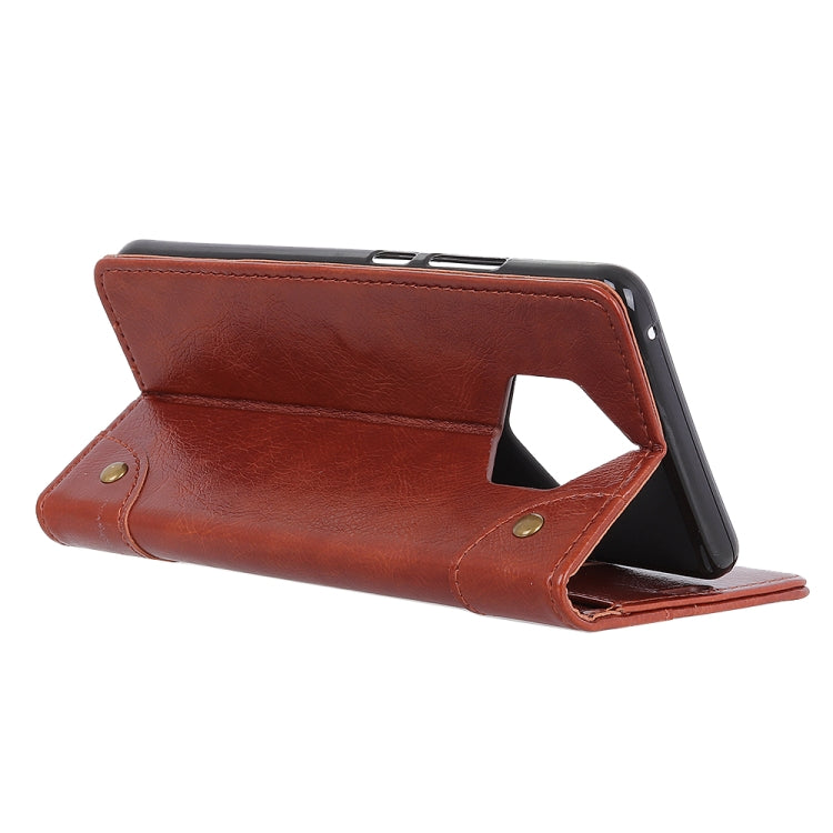 Copper Buckle Nappa Texture Horizontal Flip Leather Case for Nokia 9 PureView, with Holder & Card Slots & Wallet