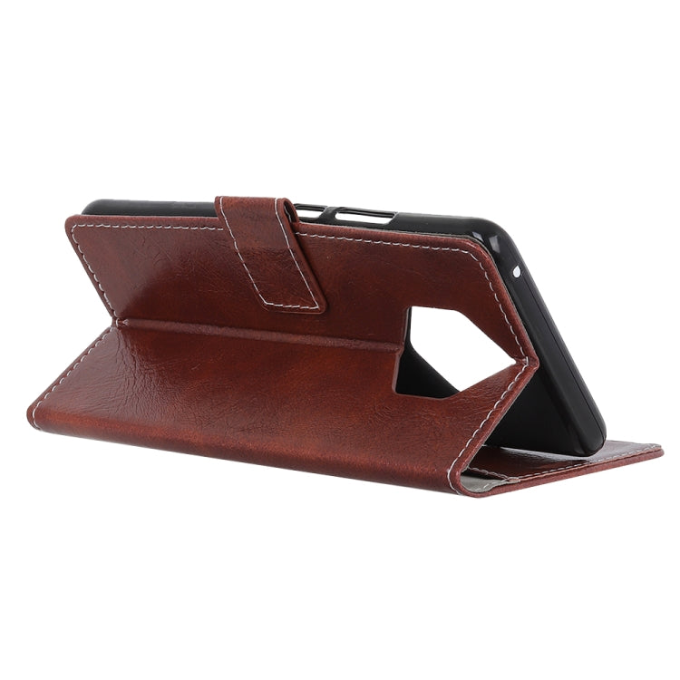Retro Crazy Horse Texture Horizontal Flip Leather Case for Nokia 9 PureView, with Holder & Card Slots & Photo Frame