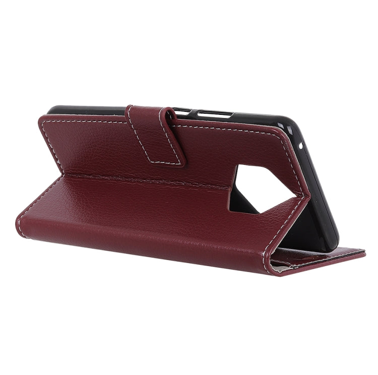 Litchi Texture Horizontal Flip Leather Case for Nokia 9 PureView, with Holder & Card Slots & Photo Frame