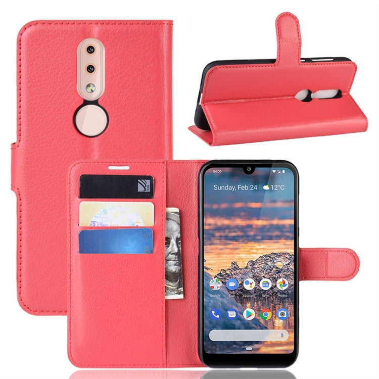 Litchi Texture Horizontal Flip Leather Case for Nokia 4.2, with Wallet & Holder & Card Slots