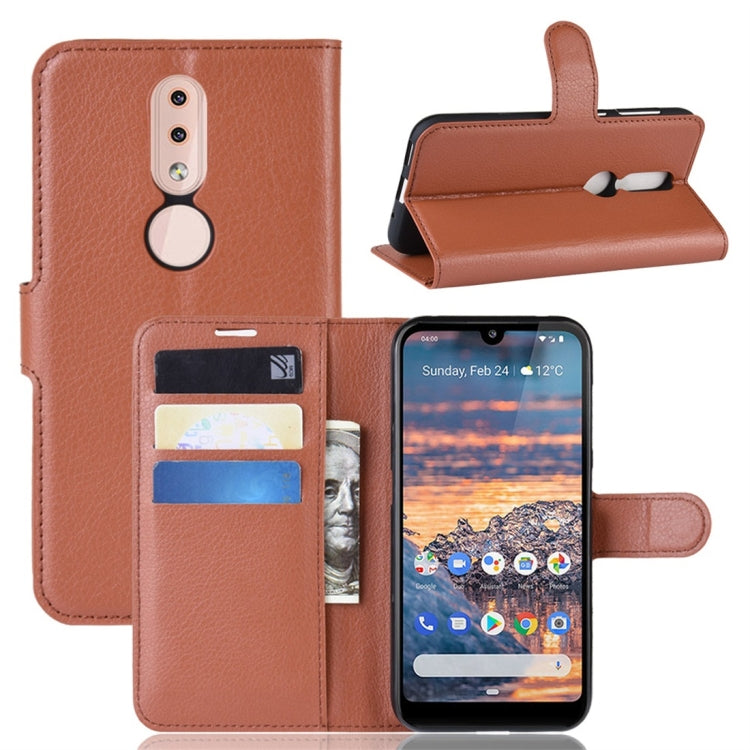 Litchi Texture Horizontal Flip Leather Case for Nokia 4.2, with Wallet & Holder & Card Slots