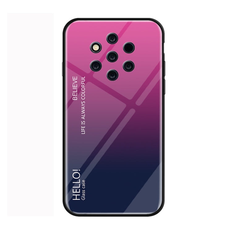 Gradient Color Glass Protective Case for Nokia 9