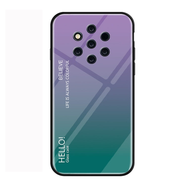 Gradient Color Glass Protective Case for Nokia 9