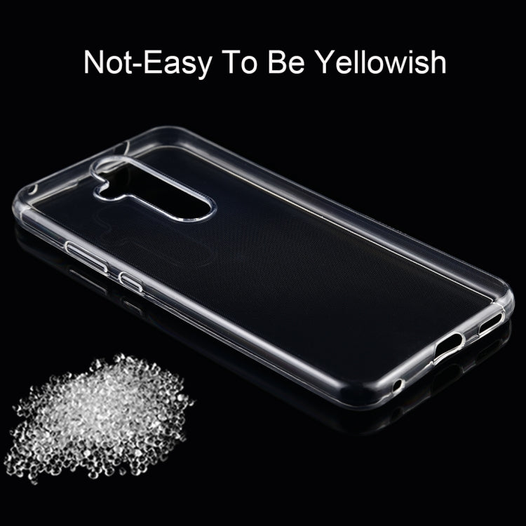 50 PCS 0.75mm Ultrathin Transparent TPU Soft Protective Case for Nokia X71