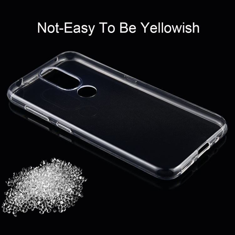 50 PCS 0.75mm Ultrathin Transparent TPU Soft Protective Case for Nokia 4.2