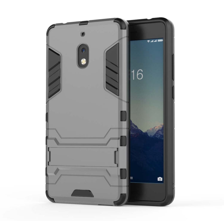 Shockproof PC + TPU Case for Nokia 2.1, with Holder