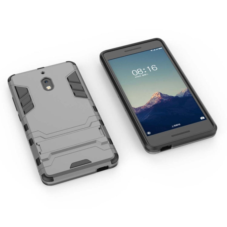 Shockproof PC + TPU Case for Nokia 2.1, with Holder