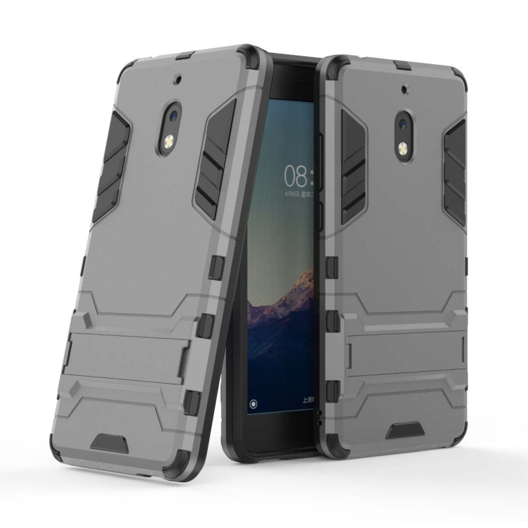 Shockproof PC + TPU Case for Nokia 2.1, with Holder