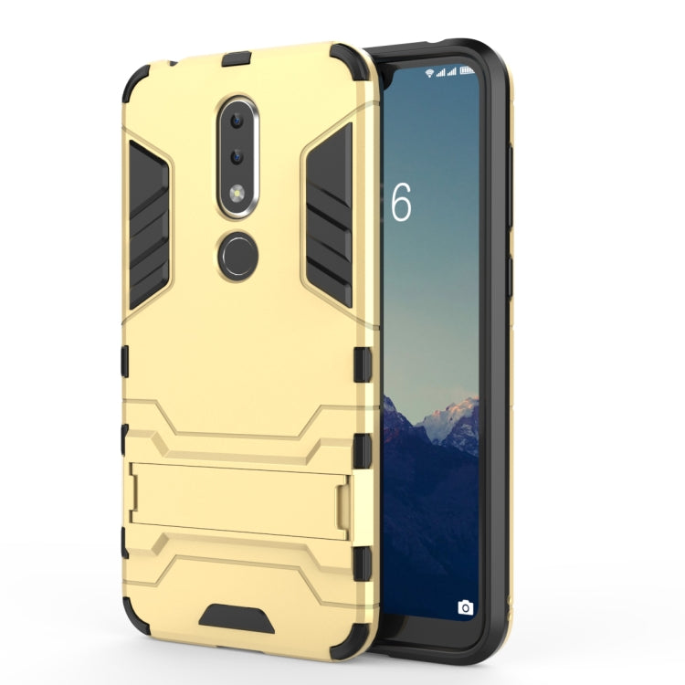 Shockproof PC + TPU Case for Nokia X6, with Holder