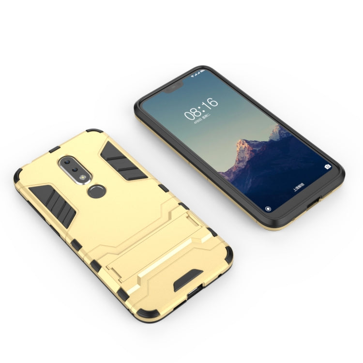 Shockproof PC + TPU Case for Nokia X6, with Holder