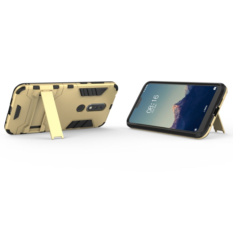 Shockproof PC + TPU Case for Nokia X6, with Holder
