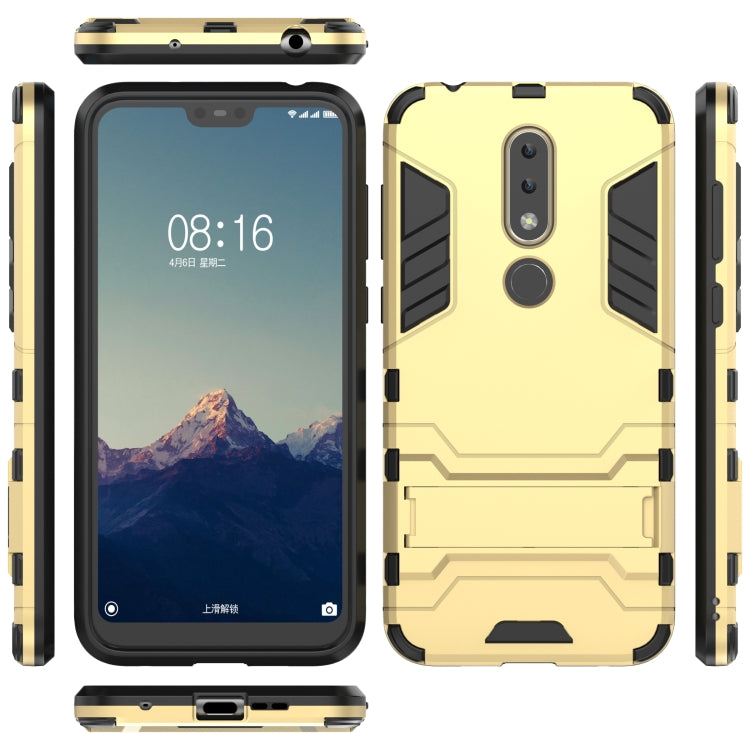 Shockproof PC + TPU Case for Nokia X6, with Holder
