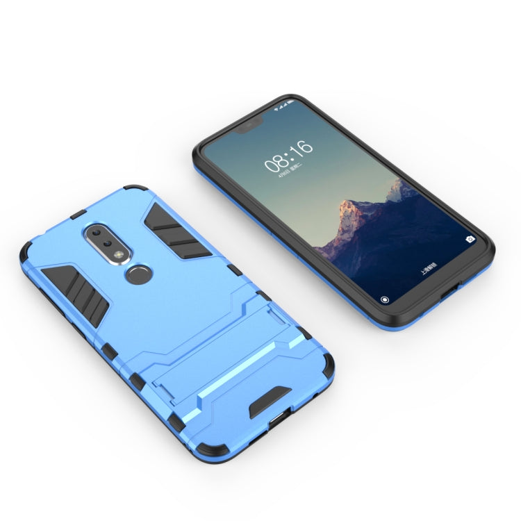 Shockproof PC + TPU Case for Nokia X6, with Holder
