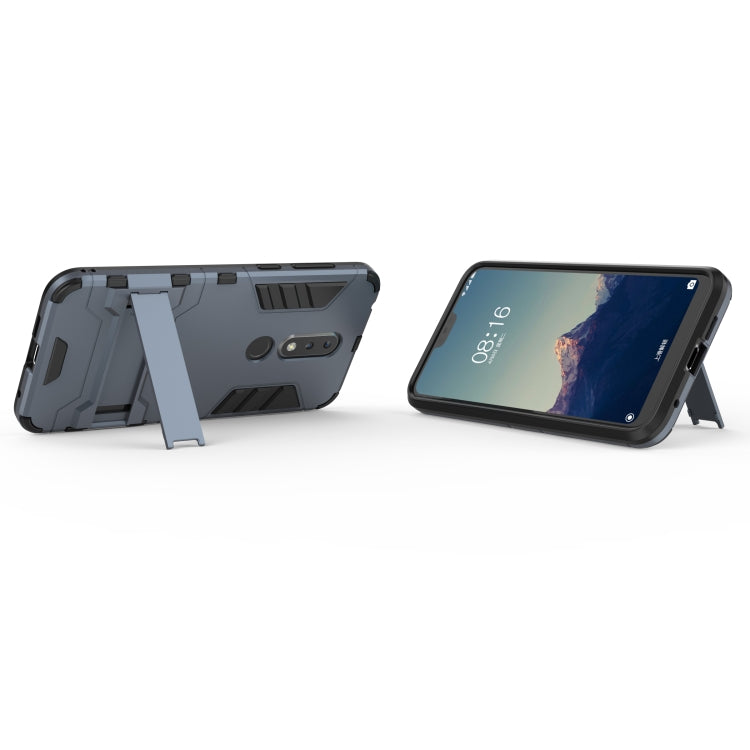 Shockproof PC + TPU Case for Nokia X6, with Holder