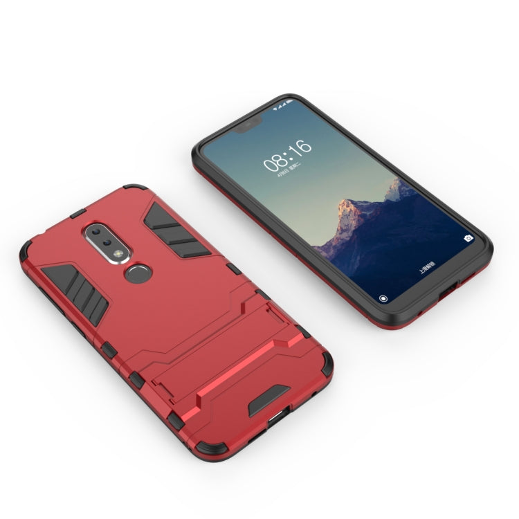 Shockproof PC + TPU Case for Nokia X6, with Holder