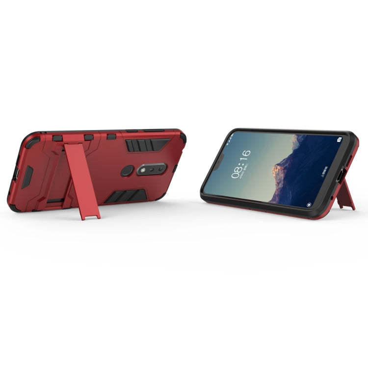 Shockproof PC + TPU Case for Nokia X6, with Holder