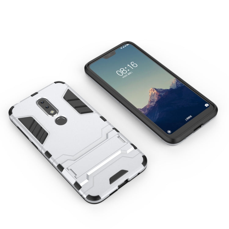 Shockproof PC + TPU Case for Nokia X6, with Holder