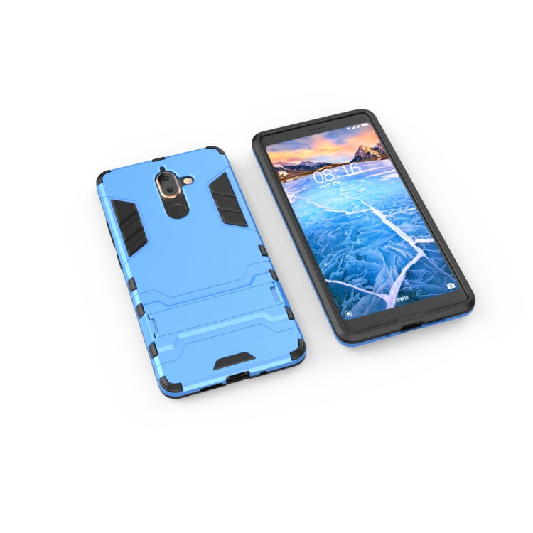 Shockproof PC + TPU Case for Nokia 7 Plus 2018, with Holder