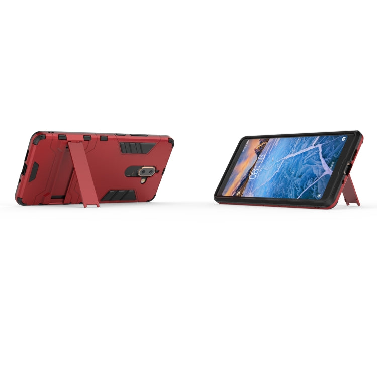 Shockproof PC + TPU Case for Nokia 7 Plus 2018, with Holder