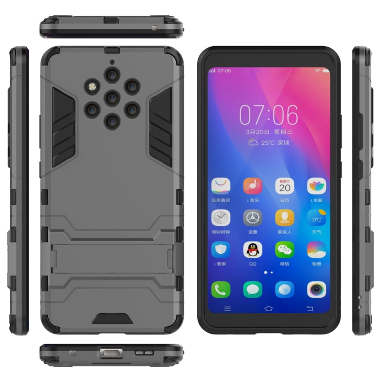 Shockproof PC + TPU Case for Nokia 9, with Holder