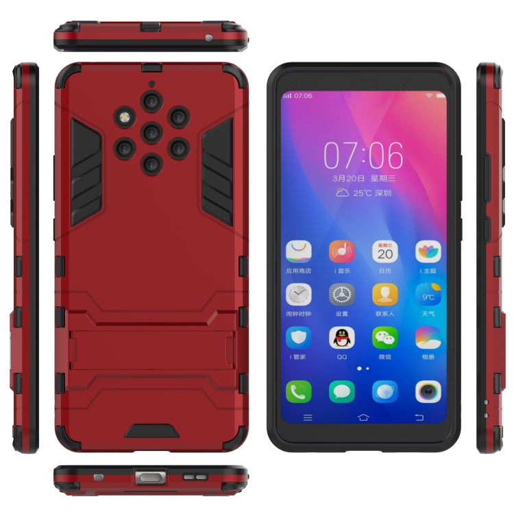 Shockproof PC + TPU Case for Nokia 9, with Holder