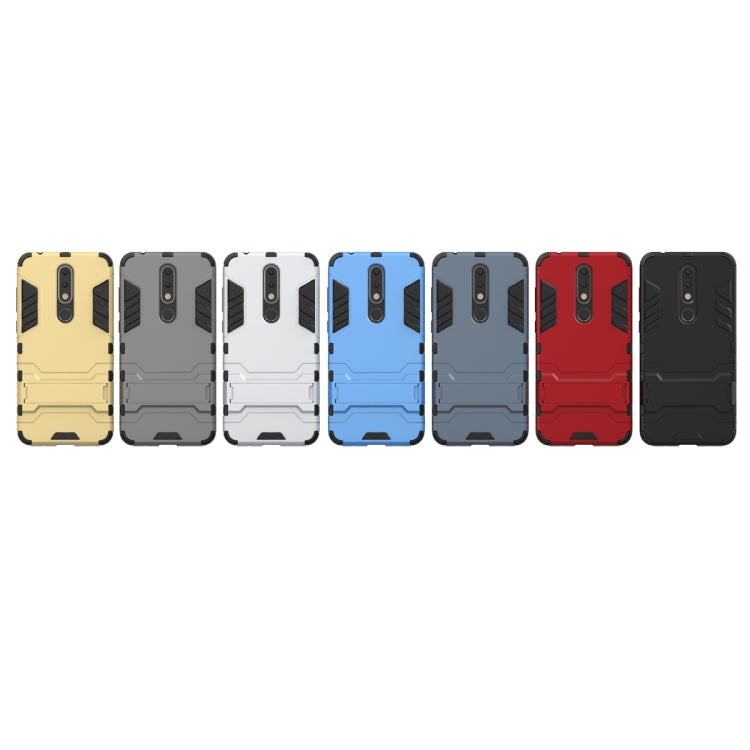 Shockproof PC + TPU Case for Nokia X5, with Holder