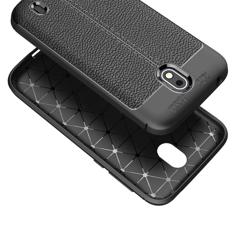 For Nokia 1 Litchi Texture Soft TPU Protective Back Cover Case