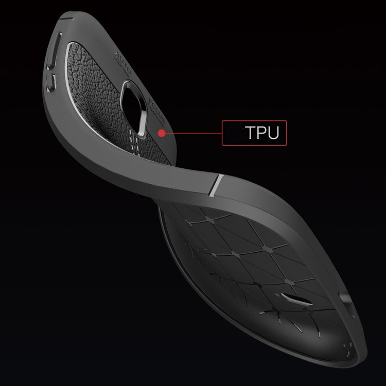 For Nokia 1 Litchi Texture Soft TPU Protective Back Cover Case