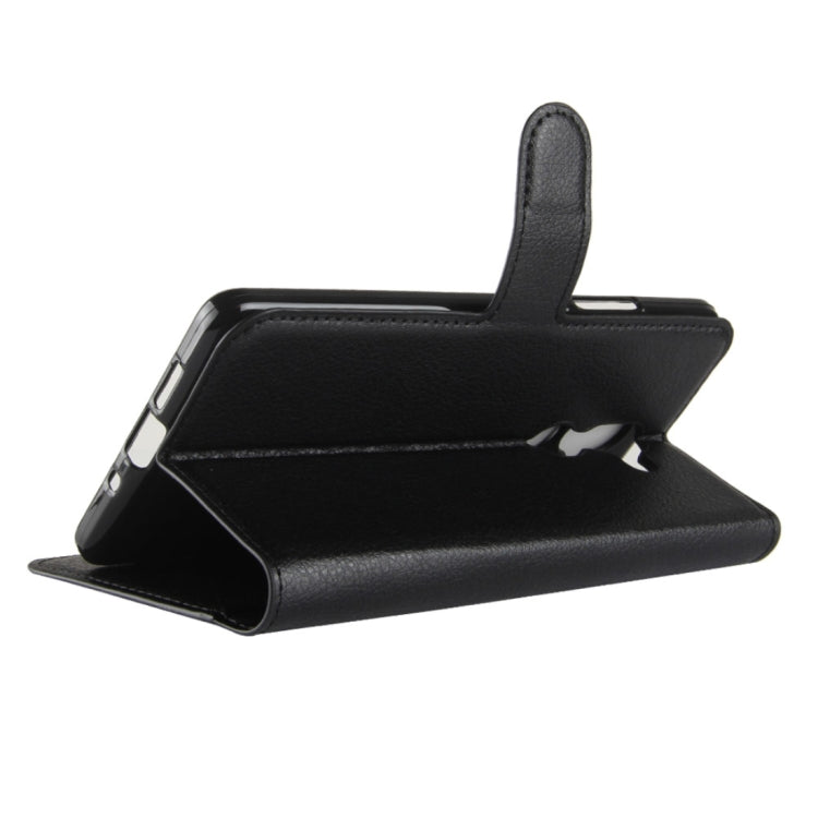 For Nokia 7 Plus PU + TPU Litchi Texture Horizontal Flip Leather Case with Wallet & Holder & Card Slots