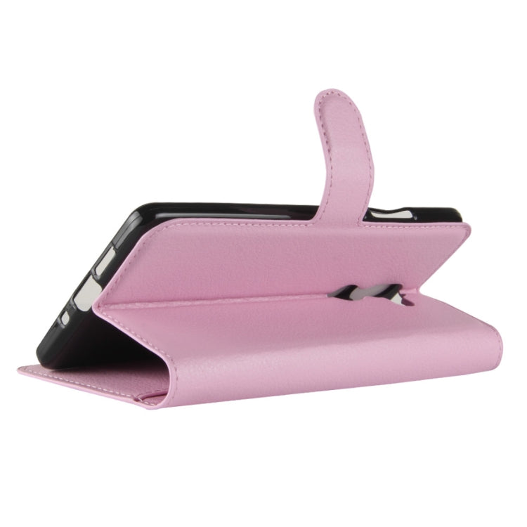 For Nokia 7 Plus PU + TPU Litchi Texture Horizontal Flip Leather Case with Wallet & Holder & Card Slots