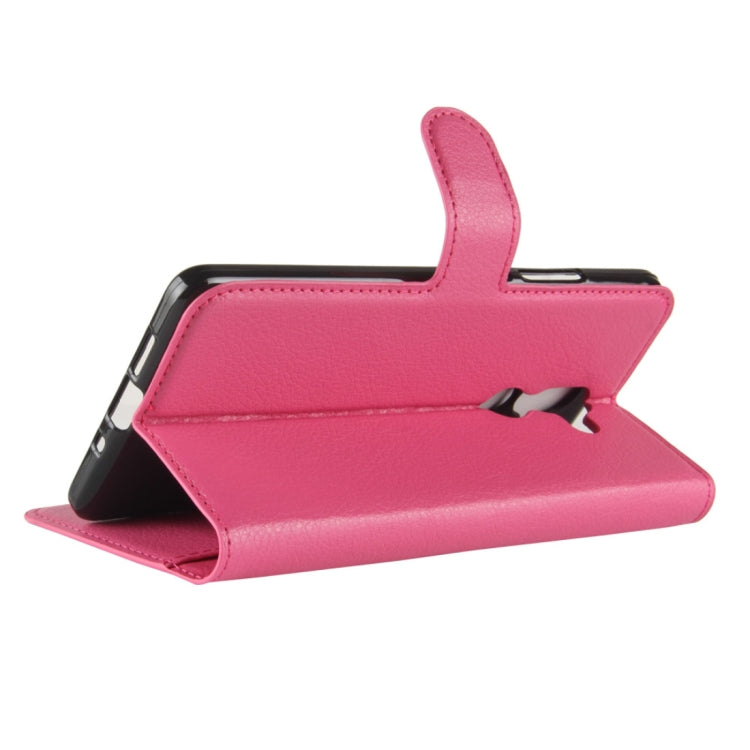 For Nokia 7 Plus PU + TPU Litchi Texture Horizontal Flip Leather Case with Wallet & Holder & Card Slots