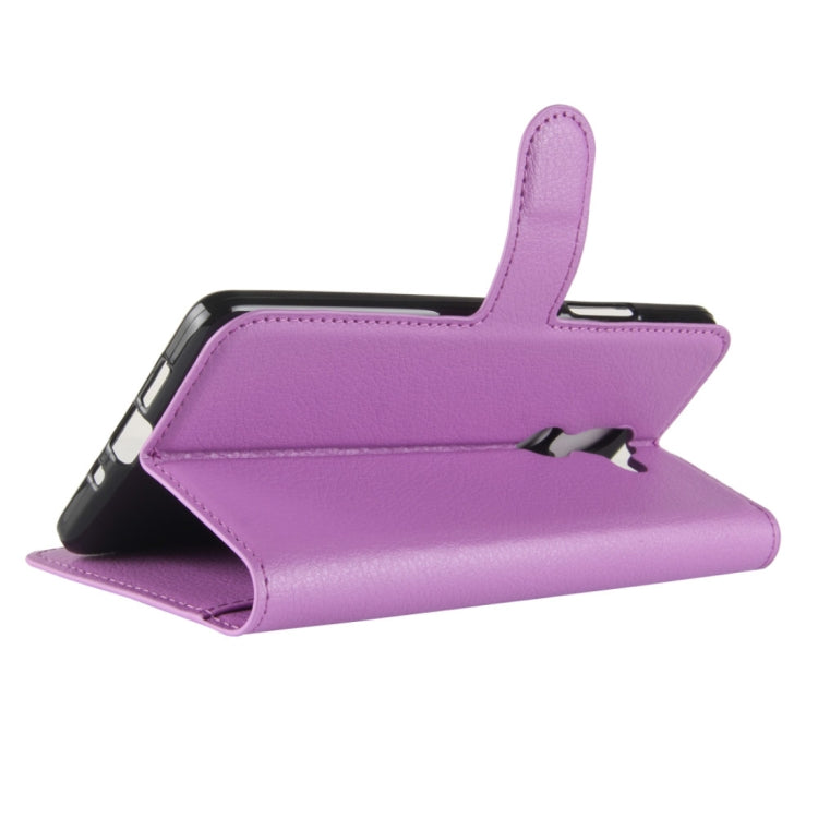 For Nokia 7 Plus PU + TPU Litchi Texture Horizontal Flip Leather Case with Wallet & Holder & Card Slots