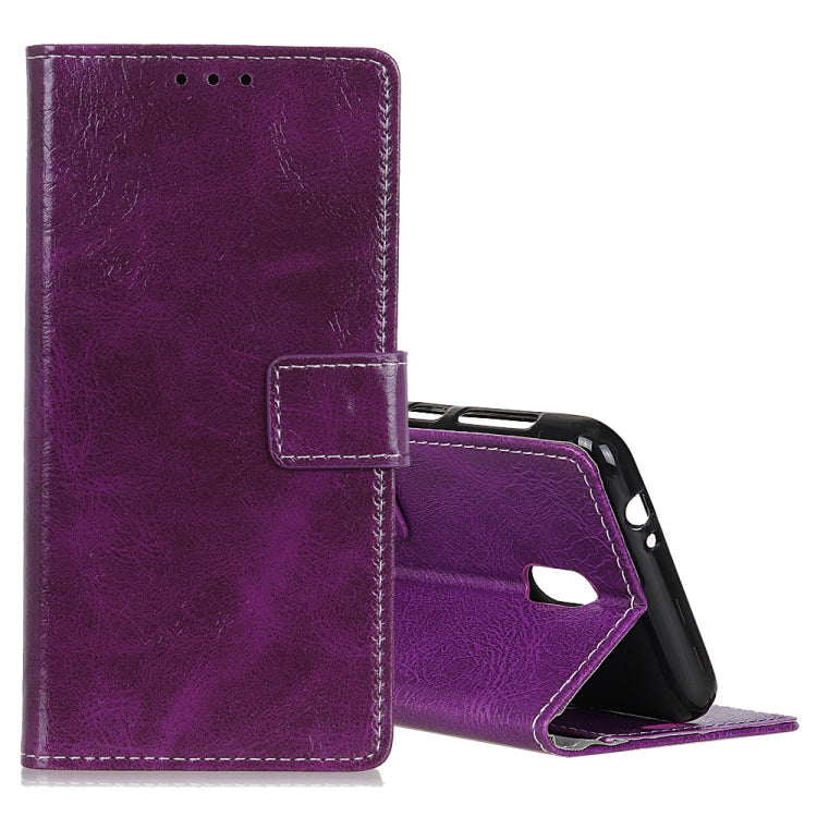 Retro Crazy Horse Texture Horizontal Flip Leather Case for Nokia 1 Plus, with Holder & Card Slots & Photo Frame