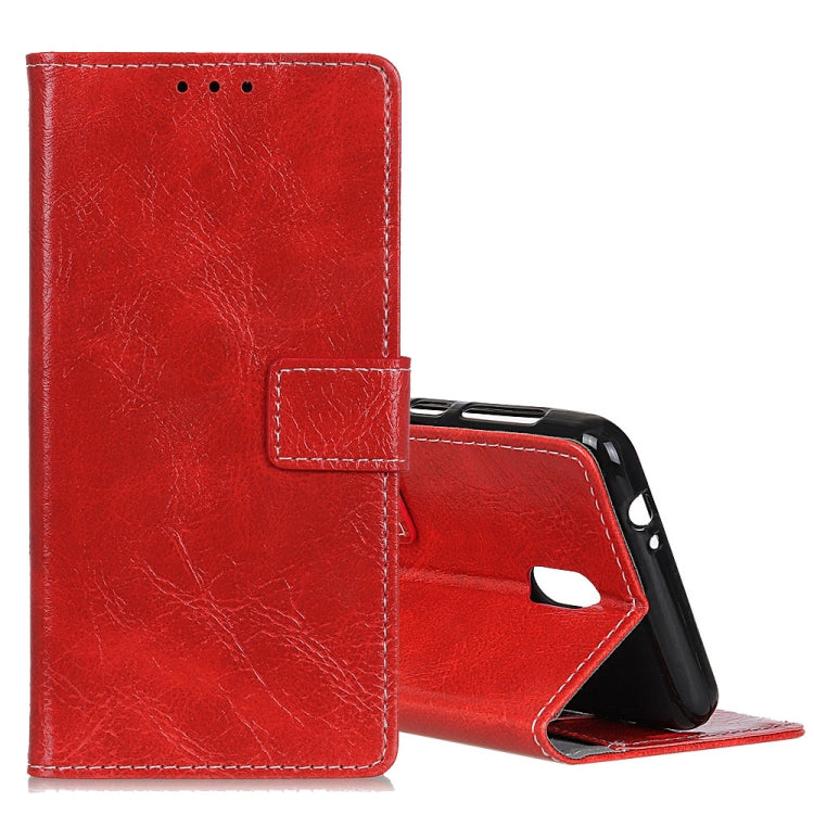 Retro Crazy Horse Texture Horizontal Flip Leather Case for Nokia 1 Plus, with Holder & Card Slots & Photo Frame