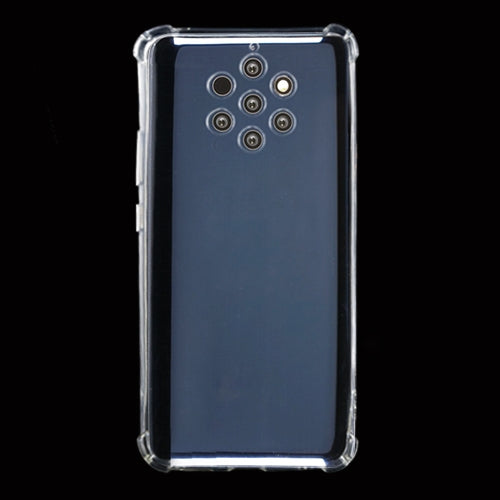 For Nokia 9 Four-Corner Shockproof Ultra-Thin Transparent TPU Case