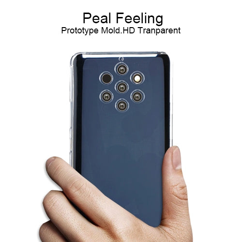 For Nokia 9 Four-Corner Shockproof Ultra-Thin Transparent TPU Case
