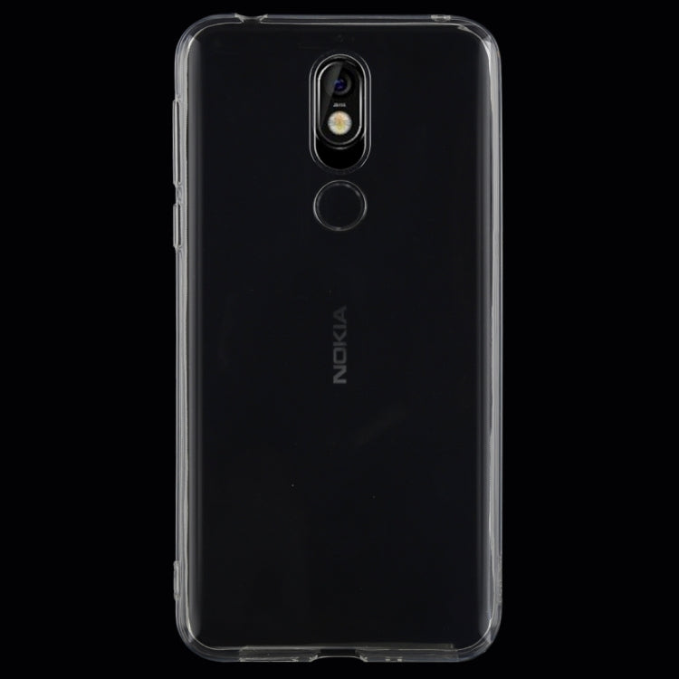 0.75mm Ultrathin Transparent TPU Soft Protective Case for Nokia 7.1