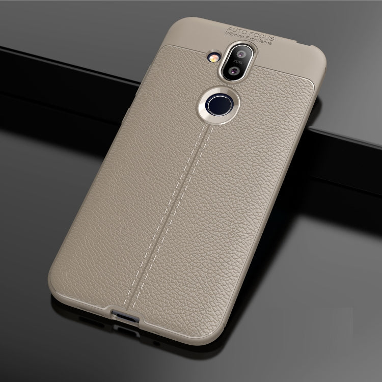 Litchi Texture TPU Shockproof Case for Nokia 7.1 Plus / X7