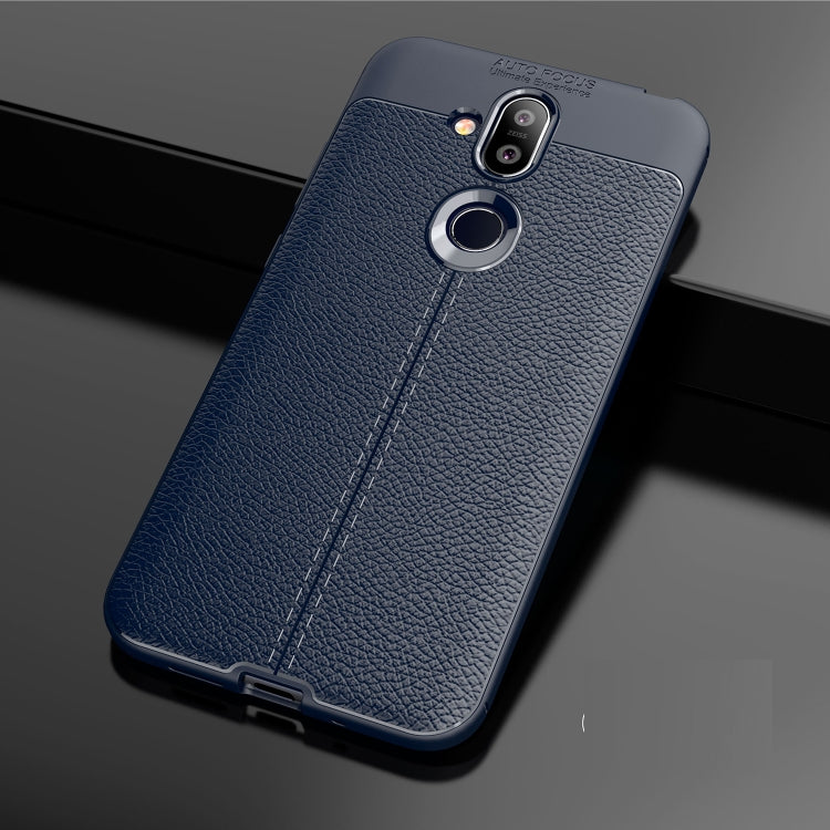 Litchi Texture TPU Shockproof Case for Nokia 7.1 Plus / X7